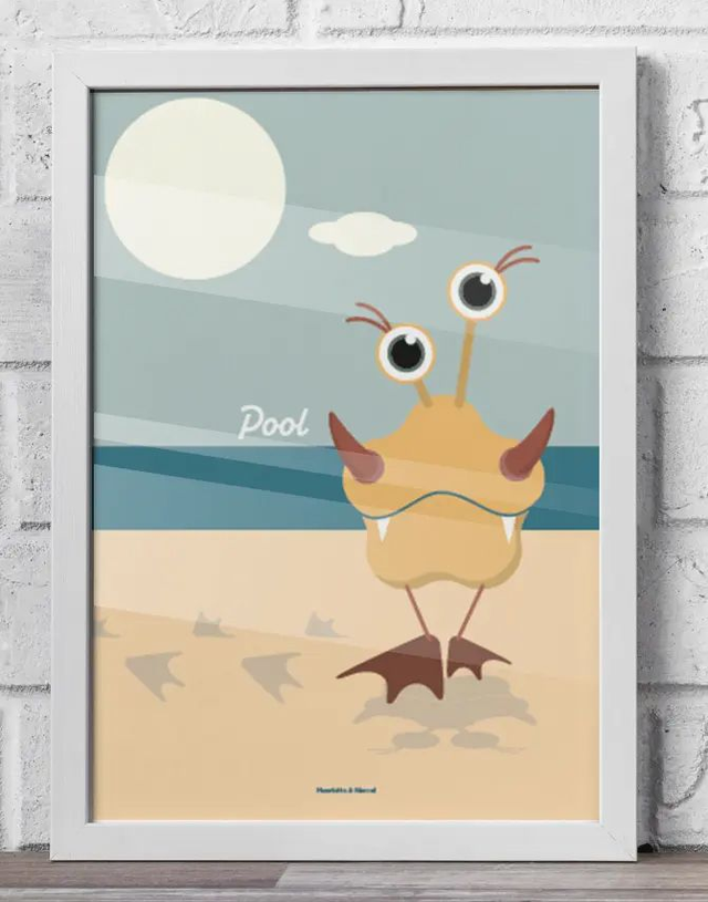 10 - Affiche enfant monstre