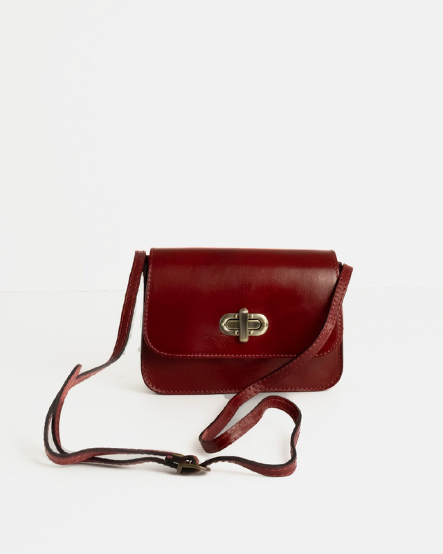 Borsa a tracolla stile vintage in pelle