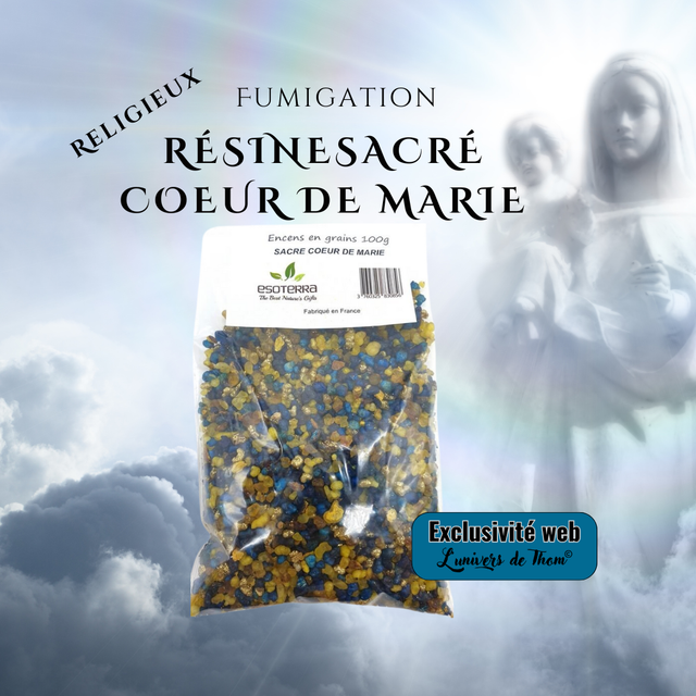 Résine ESOTERRA Sacré Coeur de Marie 100g