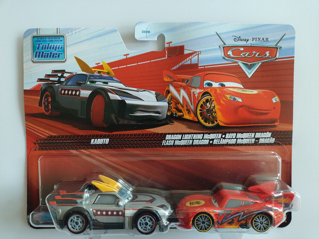 Disney Pixar Cars TOON - Kabuto w/ flame &amp; Dragon Lightning McQueen