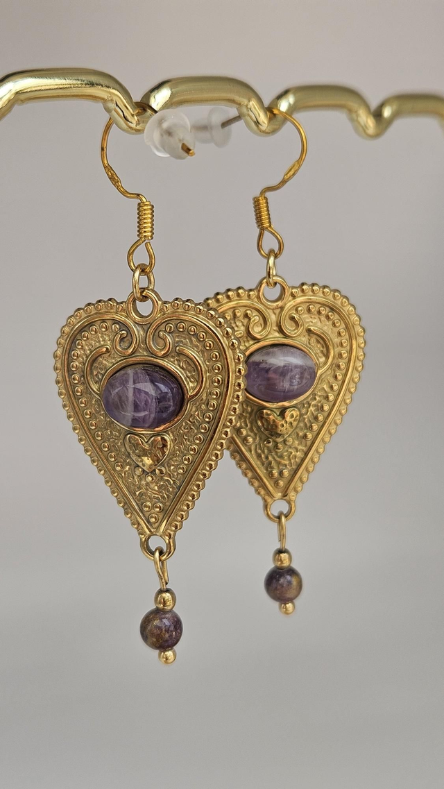 Boucles d'oreilles cœur 