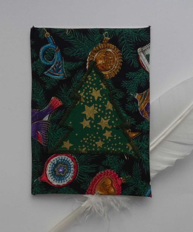 Beau sapin de Noël en tissu