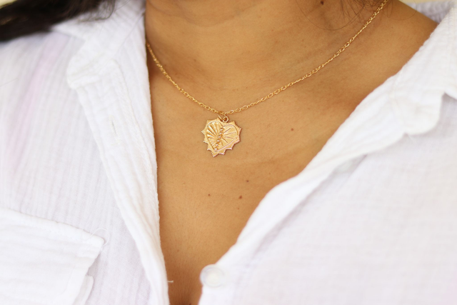 Collier médaillon COEUR 