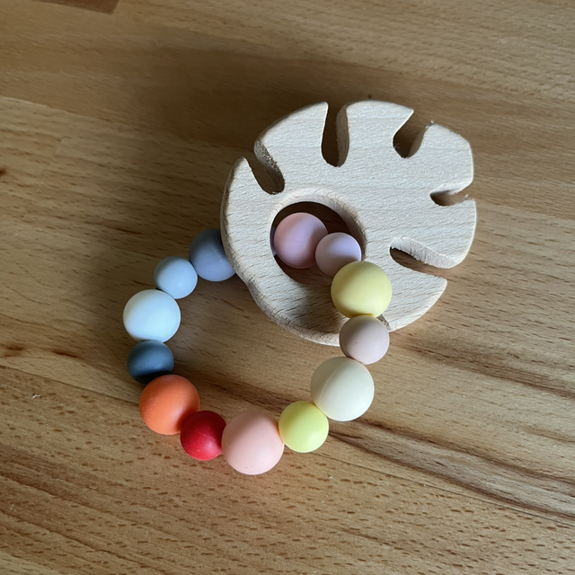 Anneau de dentition bébé - pastel