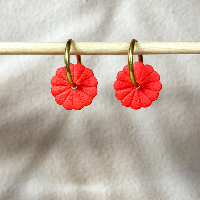 Dahlia - Orange sanguine (sans créoles)