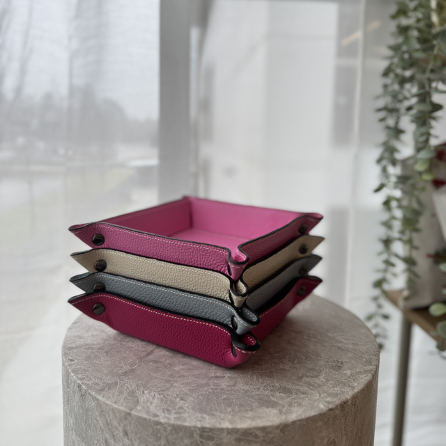 Schmuckschale Echtleder