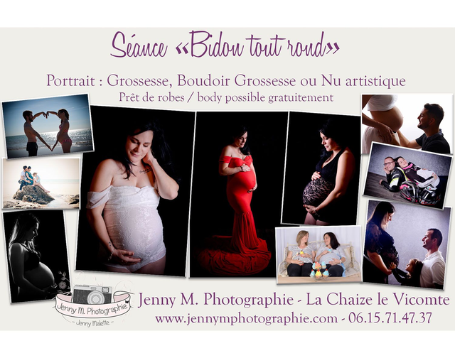Carte cadeau Séance photos "Grossesse M" shooting de 45min maxi, 10 photos au choix envoyées en téléchargement et remises sur tirages 10x15cm