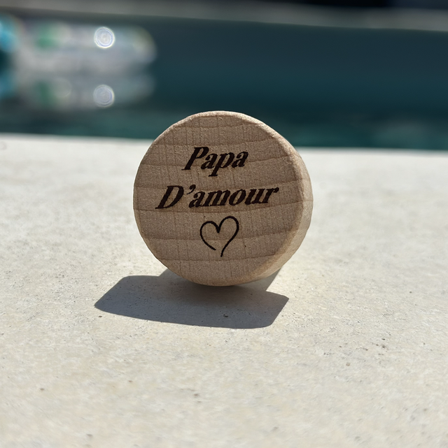 Bouchon  de vin gravé