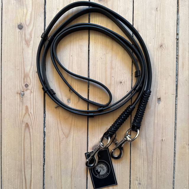 Zügel Alda Leder Karabiner silberfarben Zügelende verstärkt mit Sicherheitsnaht