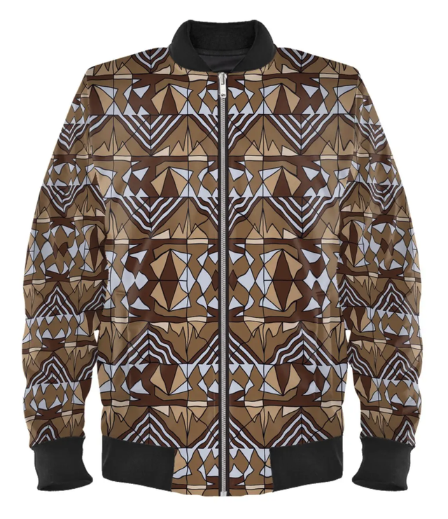 Bomber Nzulakonzo en velours marbré