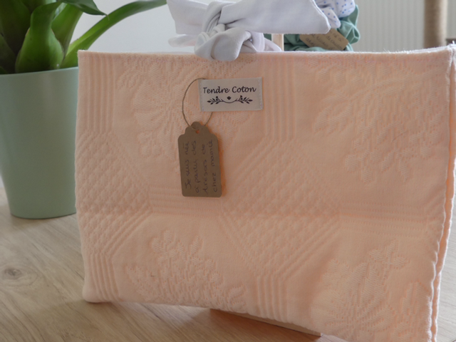 Pochette à livre Romane rose 