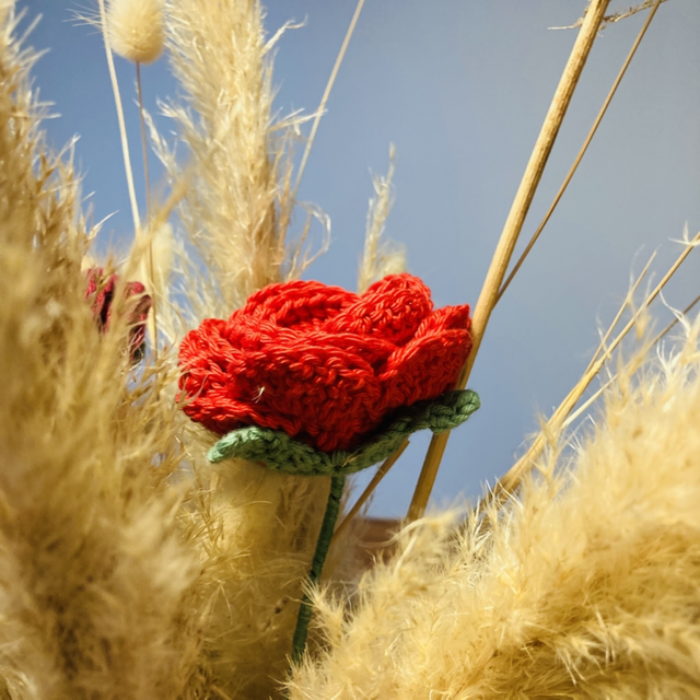 Rose en crochet 