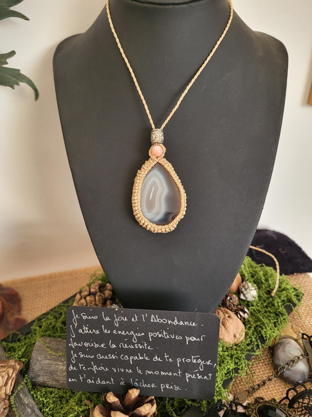 Pierre de l’âme : Agate Botswana