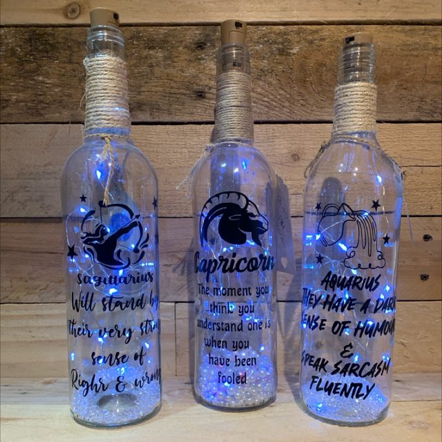 Star Sign Light Bottles 