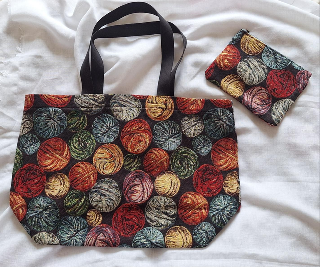 Great Balls of Yarn Totebag &amp; Zip pouch