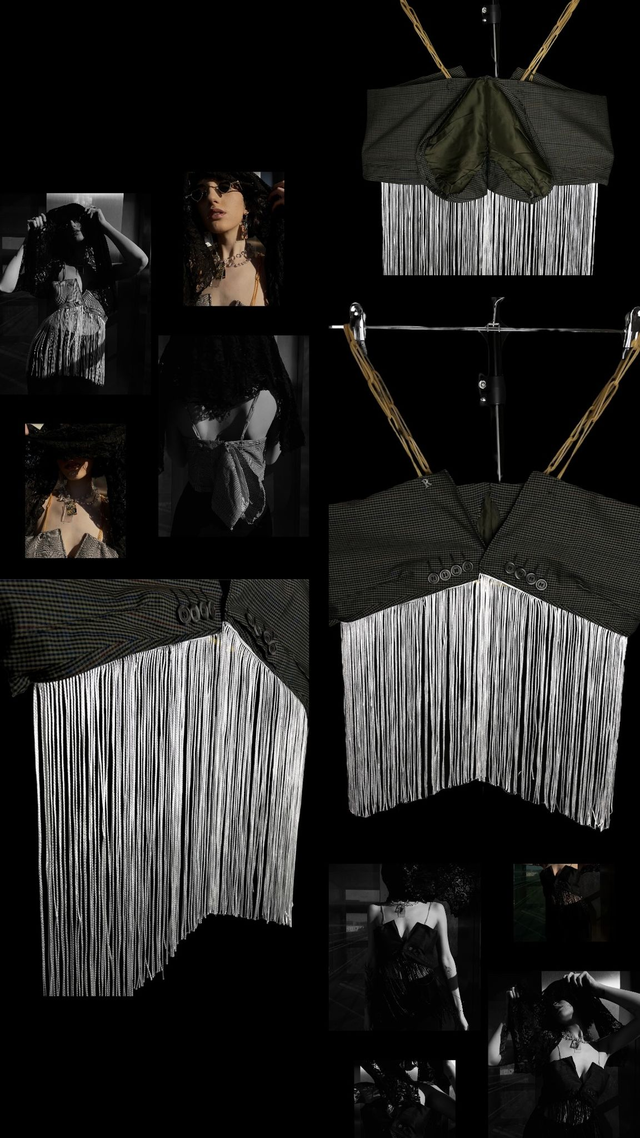 Bustier Upcycled - Henri(ette) - L