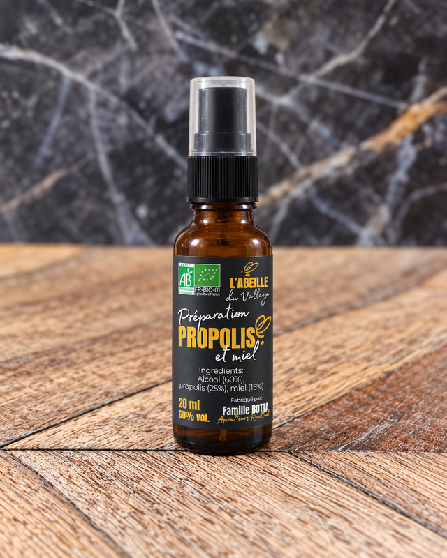 Spray Propolis &amp; Miel Bio – 20 ml
