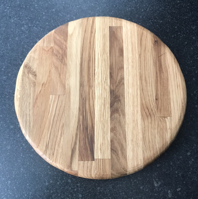 Round oak chopping/cutting boards
