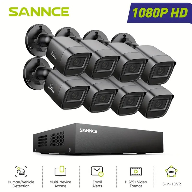 SANNCE 10 Channels CCTV Security Camera System