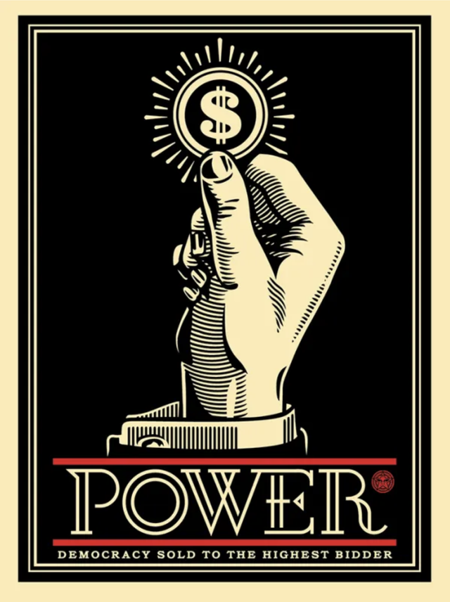 Shepard Fairey - Power Bidder - 450ex - 2015