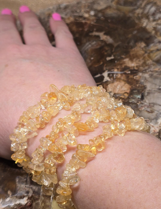 Bracelet baroque Citrine