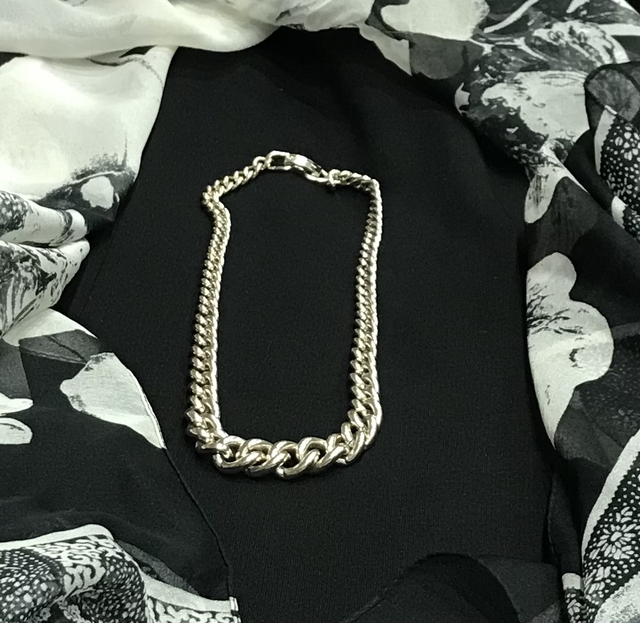 Silver Coloured Necklace- NEC37