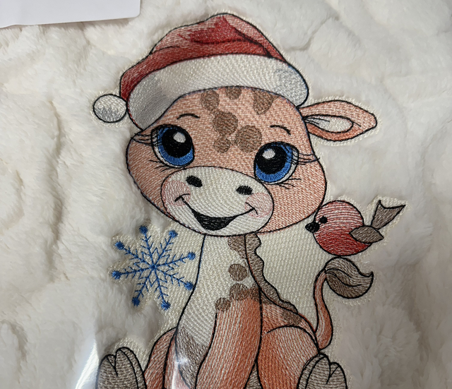 Blanket - Child’s Baby Christmas Giraffe