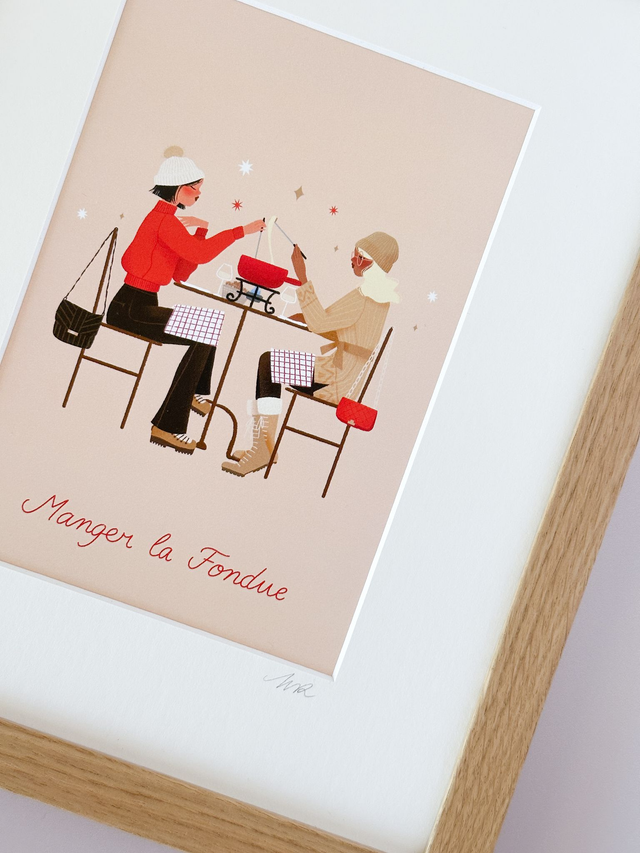 Affiche Manger La Fondue