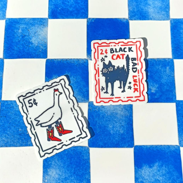 stamps - vinyl stickers 