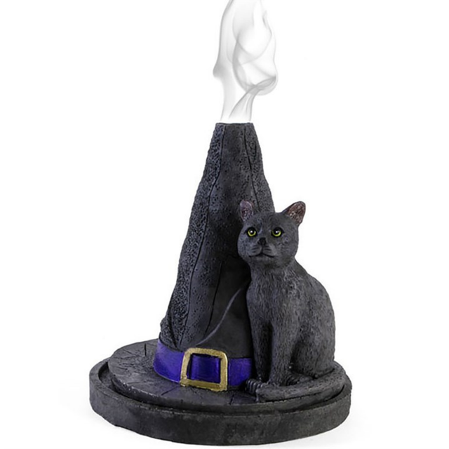 Lisa Parker Witch Hat Cat Incense Burner