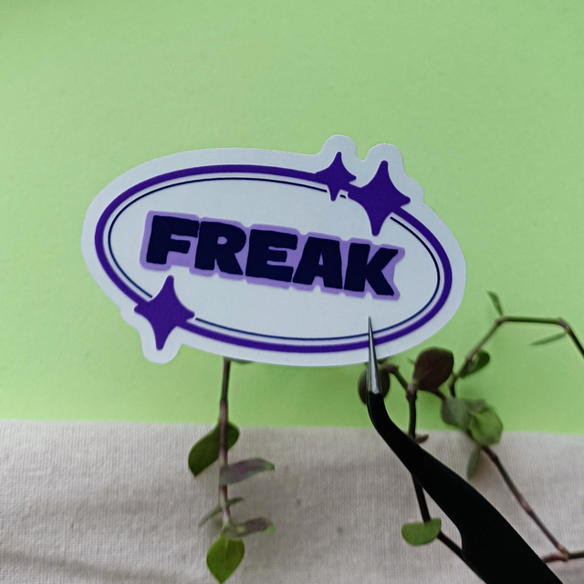 freak - transparent sticker 