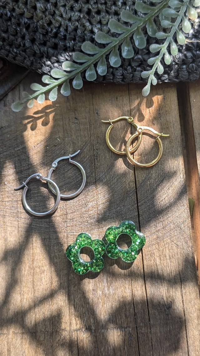 Boucles d&#039;oreilles fleurs