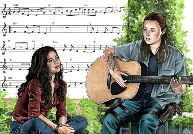 Ellie &amp; Dina Take on Me Print