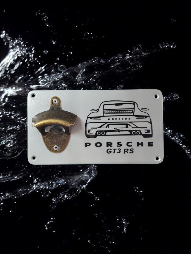 Décapsuleur mural Porsche 