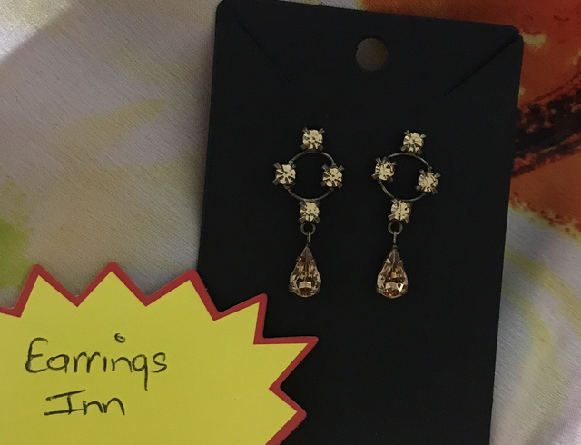 Brown Vintage Dangling Earrings- BRDE35