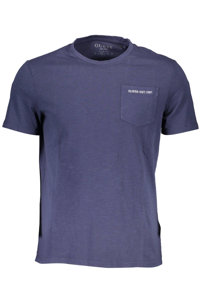 GUESS JEANS T-SHIRT MANICHE CORTE UOMO BLU