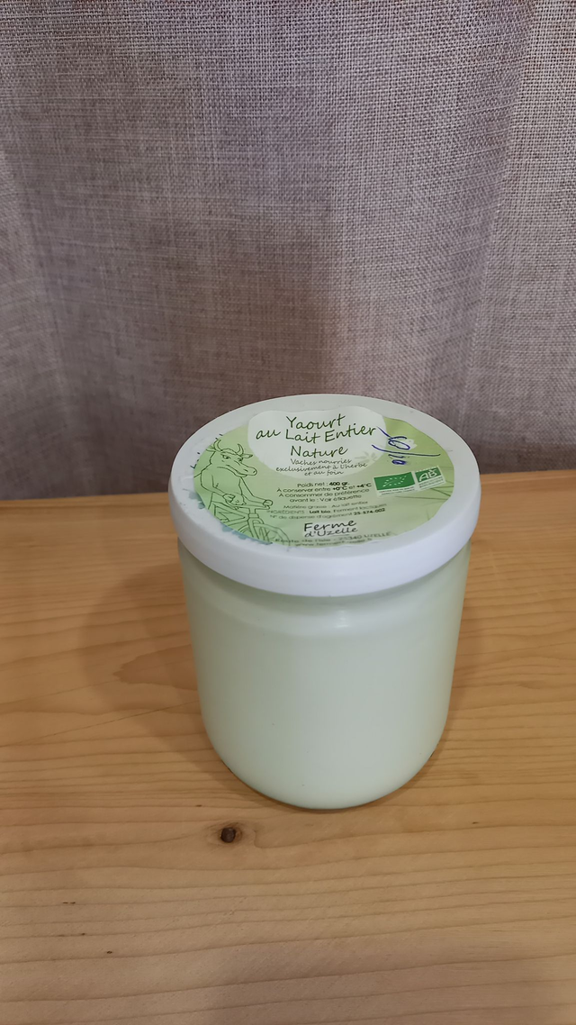 Faisselle au lait de vache - pot de 400 gr consigné 1€ soit 3 € + 1 € = 4 €