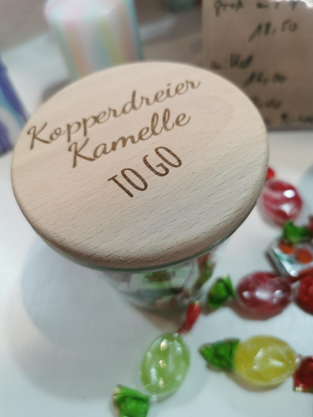 Weck Glas Kamelle klein