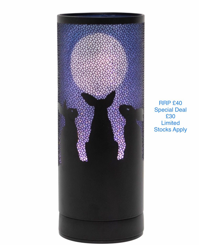 Moon Gazing Hares Touch sensitive Aroma Lamp