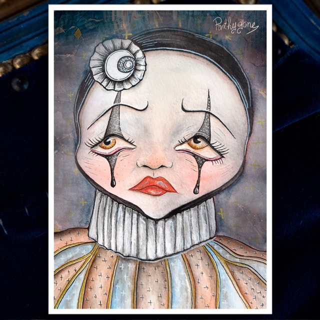 Pierrot embrumé - Print/Carte