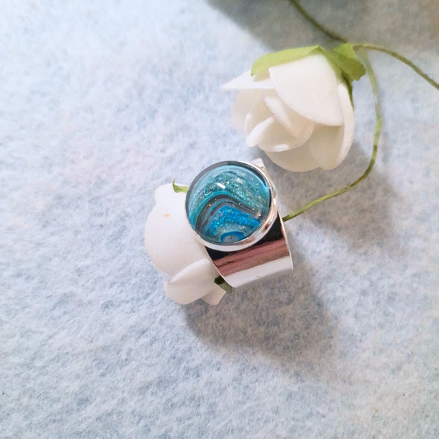 TSUNAMI - Bague ajustable - Argenté 