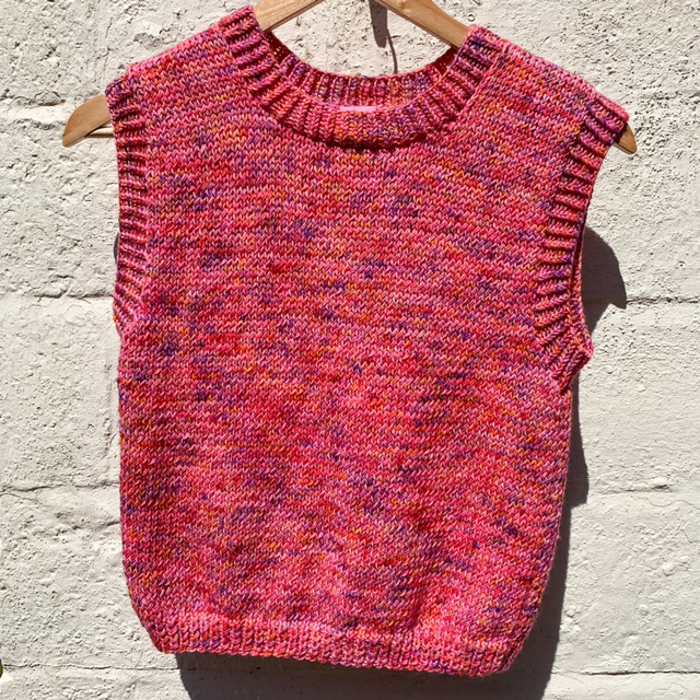 Summer Sorbet Sweater Vest - Size Small (8-10)