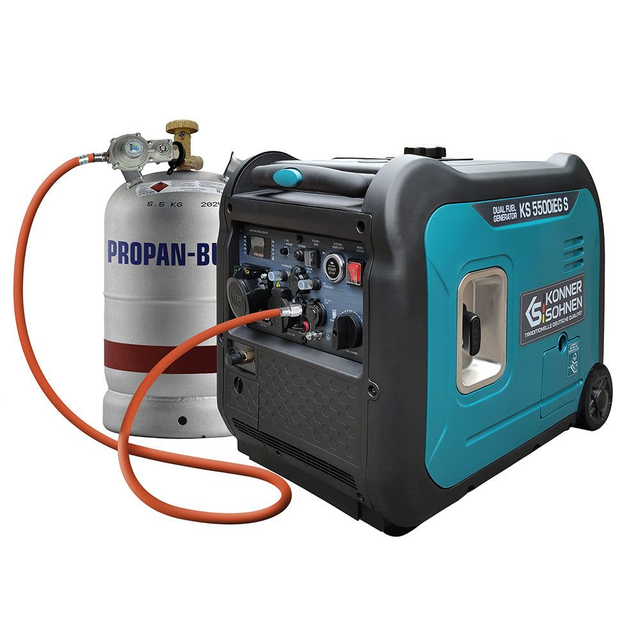 Groupe électrogène à essence-gaz de type inverter KS 5500iEG S