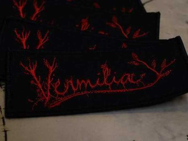 Vermilia - text Logo patch (Red) 