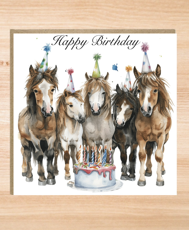 Horse Birthday Card