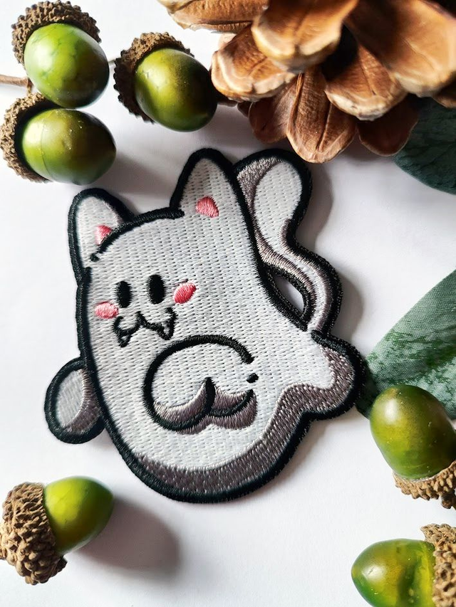 Glow in the Dark Kitty Ghost Patch