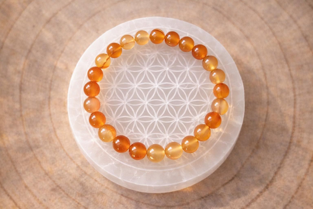 Bracelet CORNALINE 8 mm - Vitalité