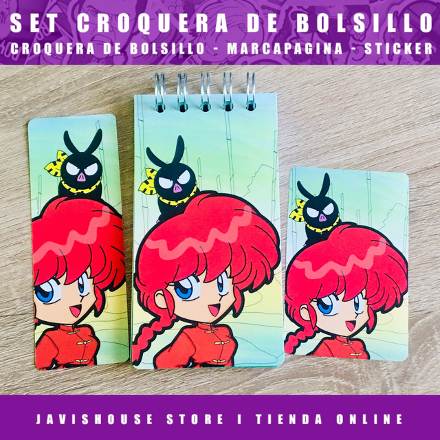 Set Croquera Ranma y Pchan