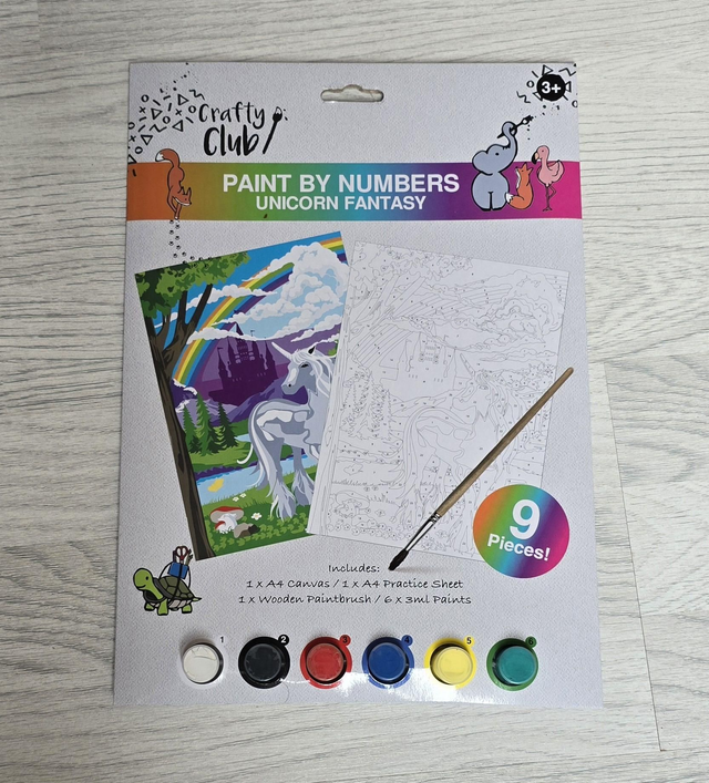 Paint by numbers Unicorn Fantasy Crafty Club