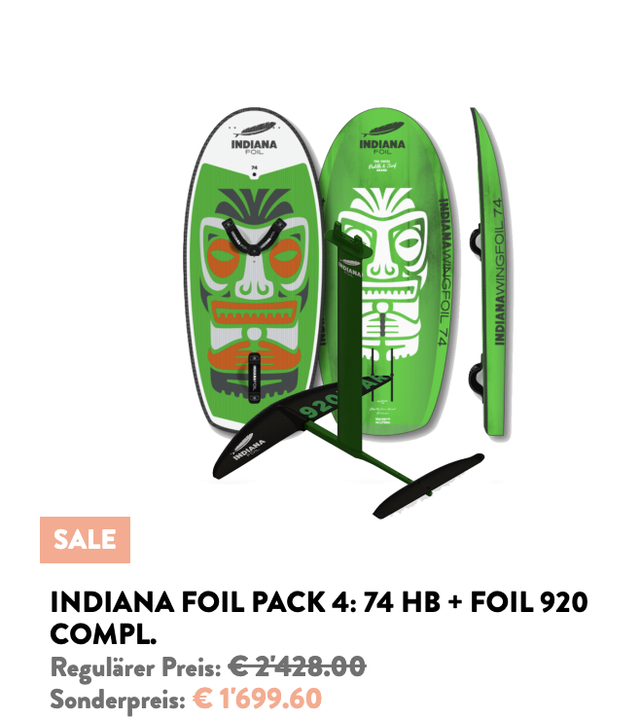 Indiana Combo, Carbon Board 74l and 920 HA Foil